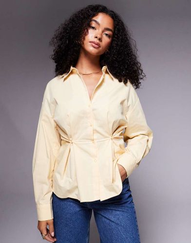 Chemise cintrée et boutonnée - Beurre - Asos Design - Modalova