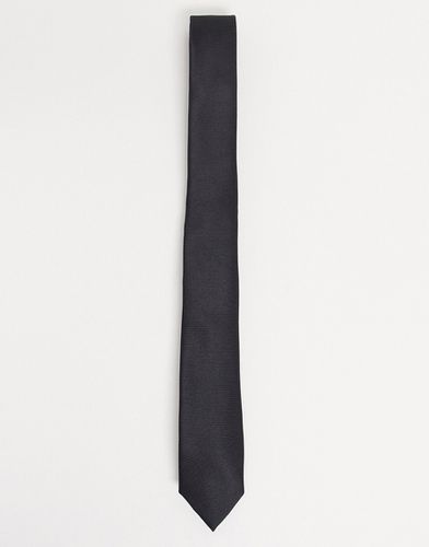 Cravatta sottile nera - ASOS DESIGN - Modalova