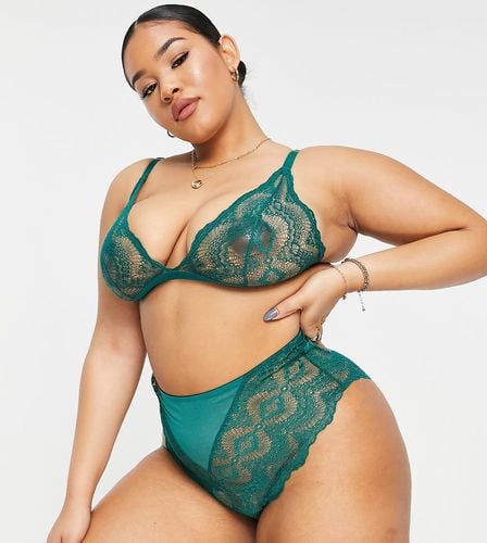 ASOS DESIGN Curve - Rosie - Slip a vita alta in pizzo - ASOS Curve - Modalova