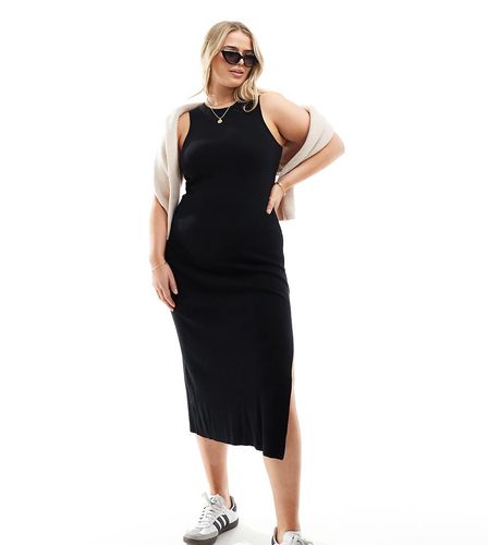 ASOS DESIGN Curve - Vestito midi in maglia con dorso a vogatore - ASOS Curve - Modalova