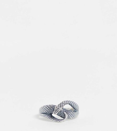 Anello in sterling con serpente attorcigliato - ASOS DESIGN - Modalova