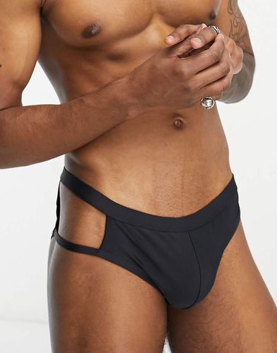 Boxer da bagno aderenti con cut-out - ASOS DESIGN - Modalova