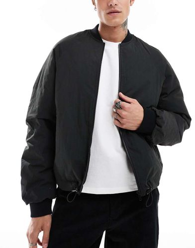 ASOS DESIGN - Bomber oversize nero - ASOS DESIGN - Modalova