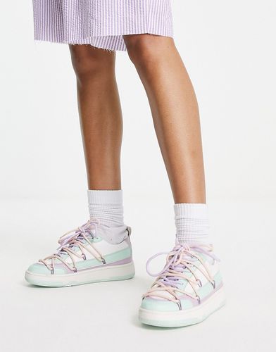 Daze - Sneakers stile skater stringate mix pastello - ASOS DESIGN - Modalova