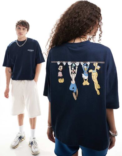 Disney - T-shirt oversize squadrata unisex con stampa "Mickey Mouse & Friends" - ASOS DESIGN - Modalova