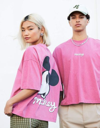 Disney - T-shirt squadrata oversize con stampa di Topolino - ASOS DESIGN - Modalova