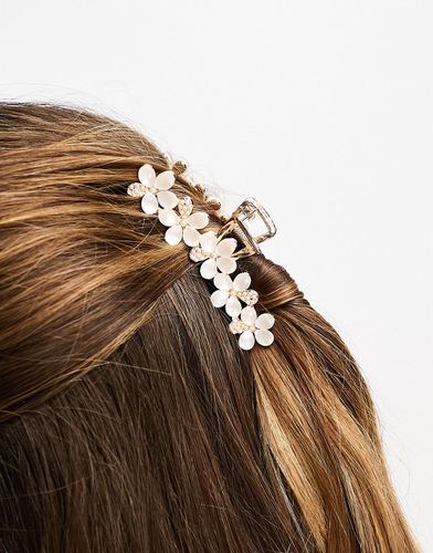 Fermacapelli a pinza con fiori di perline - ASOS DESIGN - Modalova