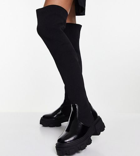 Kimmy - Stivali cuissard bassi neri con suola spessa e pianta larga - ASOS DESIGN - Modalova
