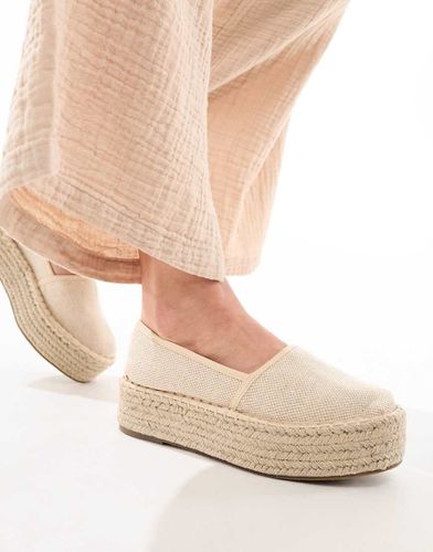 Journal - Espadrilles flatform color crema - ASOS DESIGN - Modalova