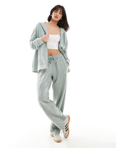 Joggers dritti salvia slavato - ASOS DESIGN - Modalova