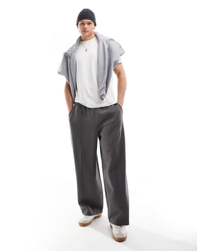 Joggers oversize a palloncino grigi con pinces - ASOS DESIGN - Modalova