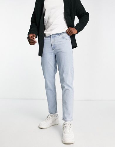 Jeans classici rigidi grigio pietra chiaro con elastico in vita - ASOS DESIGN - Modalova