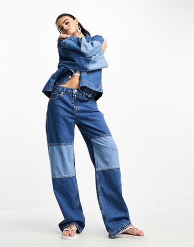 Jeans larghi patchwork - ASOS DESIGN - Modalova