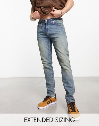 Jeans skinny lavaggio chiaro Y2K con dettaglio cucito - ASOS DESIGN - Modalova