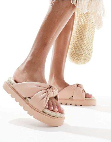 Jemima - Espadrilles chiaro con fasce incrociate - ASOS DESIGN - Modalova