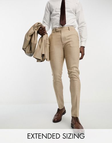 Oxford - Pantaloni da abito skinny color toffee - ASOS DESIGN - Modalova