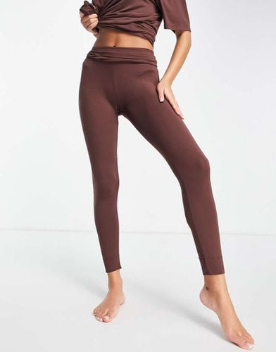 Leggings del pigiama mix & match sinuosi in modal con ampia fascia in vita - ASOS DESIGN - Modalova