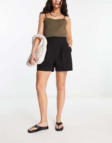 ASOS DESIGN - Mom shorts neri-Nero - ASOS DESIGN - Modalova