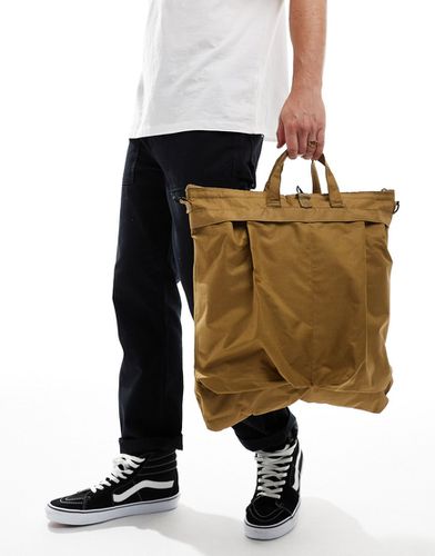 Maxi borsa a tracolla pesante color cammello - ASOS DESIGN - Modalova
