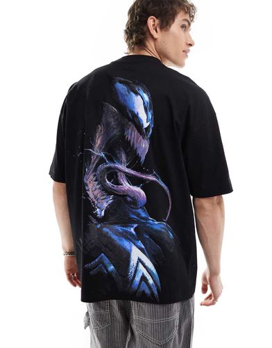 Marvel - T-shirt oversize unisex nera con stampa di Venom - ASOS DESIGN - Modalova