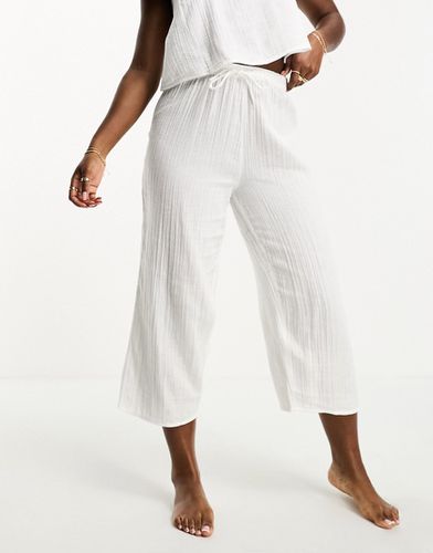 Mix & Match - Pantaloni culotte del pigiama in garza di cotone - ASOS DESIGN - Modalova