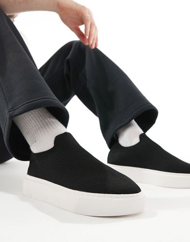 Sneakers in maglia con suola spessa - ASOS DESIGN - Modalova