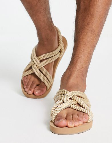 Sandali in corda naturale - ASOS DESIGN - Modalova