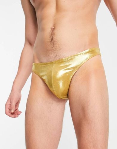 ASOS DESIGN - Slip oro metallizzato - ASOS DESIGN - Modalova