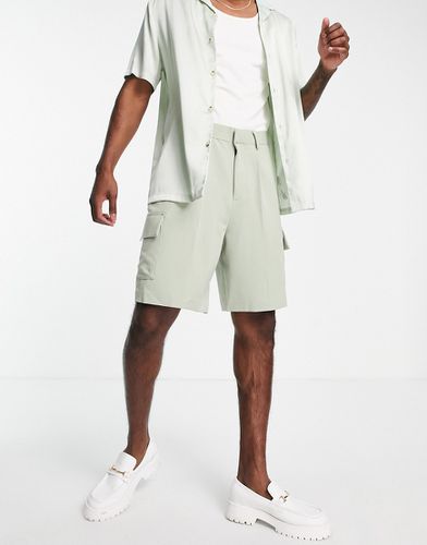 Pantaloncini cargo con fondo ampio, colore crepuscolare - ASOS DESIGN - Modalova