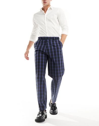 Pantaloni affusolati eleganti oversize a quadri - ASOS DESIGN - Modalova