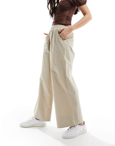 Pantaloni culotte color pietra - ASOS DESIGN - Modalova