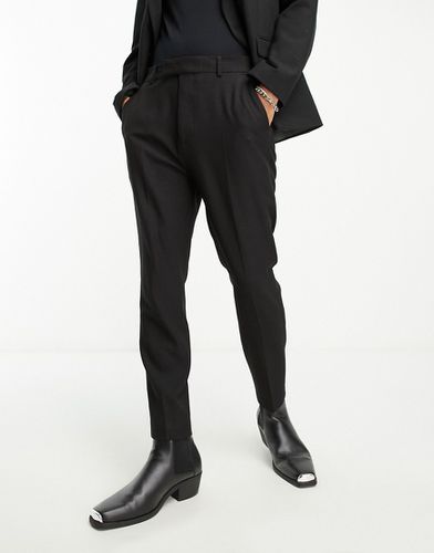 Pantaloni da abito affusolati nero glitterato - ASOS DESIGN - Modalova