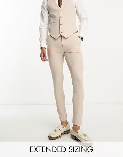 Pantaloni da abito super skinny grigio pietra - ASOS DESIGN - Modalova