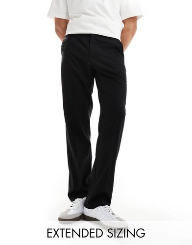 Pantaloni dritti eleganti neri - ASOS DESIGN - Modalova