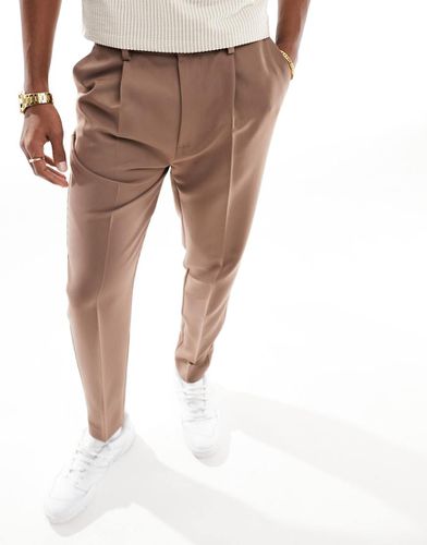 Pantaloni eleganti affusolati color chiaro - ASOS DESIGN - Modalova