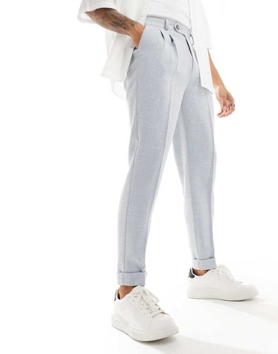 Pantaloni eleganti affusolati testurizzati - ASOS DESIGN - Modalova