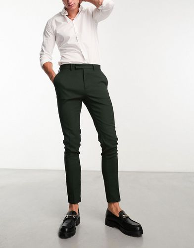 Pantaloni eleganti skinny medio testurizzato - ASOS DESIGN - Modalova