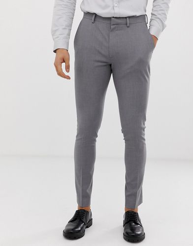 Pantaloni super skinny eleganti grigi - ASOS DESIGN - Modalova