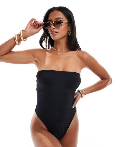 Petite - Costume da bagno a fascia liscio - ASOS DESIGN - Modalova