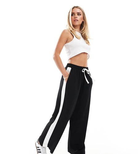 ASOS DESIGN Petite - Pantalon à enfiler avec empiècement contrastant - Asos Petite - Modalova