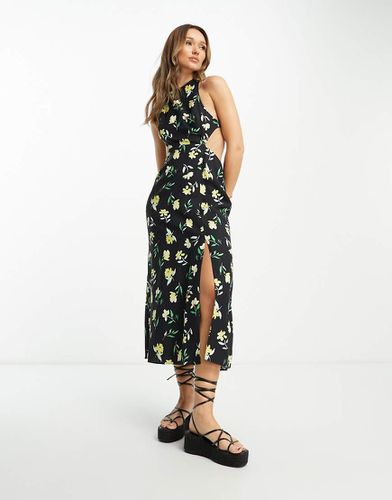 Prendisole midi a fiori incrociato sul retro - ASOS DESIGN - Modalova