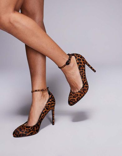 Priscilla - Scarpe décolleté premium con punta arrotindata con stampa leopardata - ASOS DESIGN - Modalova