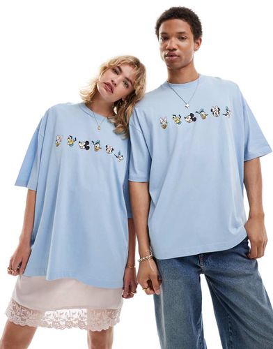 T-shirt unisex oversize slavato con stampa Disney di Topolino e amici - ASOS DESIGN - Modalova