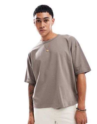 T-shirt basic squadrata oversize pesante da 240 gsm - ASOS DESIGN - Modalova