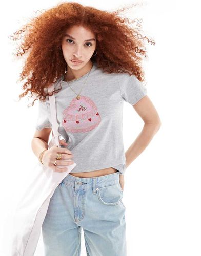 T-shirt mini mélange con stampa di torta - ASOS DESIGN - Modalova