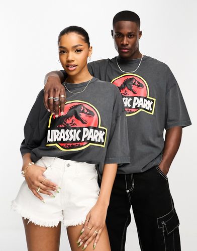 T-shirt oversize unisex slavato con stampa di Jurassic Park - ASOS DESIGN - Modalova