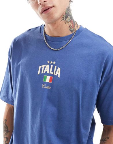 T-shirt oversize con stampa di "Italia" sul petto - ASOS DESIGN - Modalova