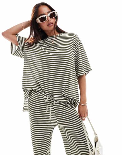 T-shirt oversize extra larga a righe in coordinato - ASOS DESIGN - Modalova