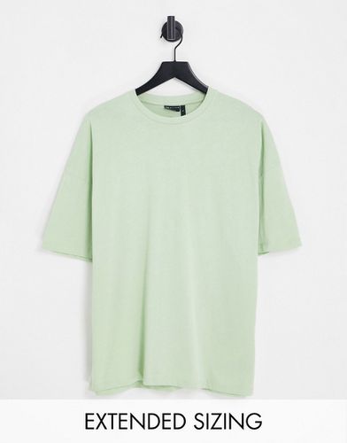 T-shirt oversize girocollo chiaro - ASOS DESIGN - Modalova