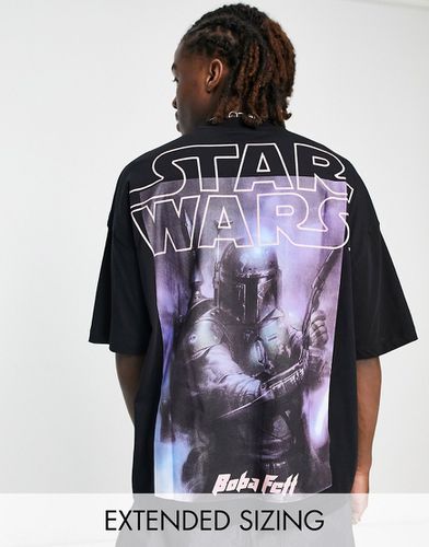 T-shirt oversize nera con stampa di Star Wars - ASOS DESIGN - Modalova